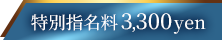 特別指名料3300円